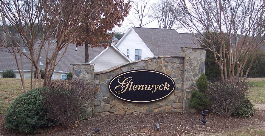 Glenwyck community sign